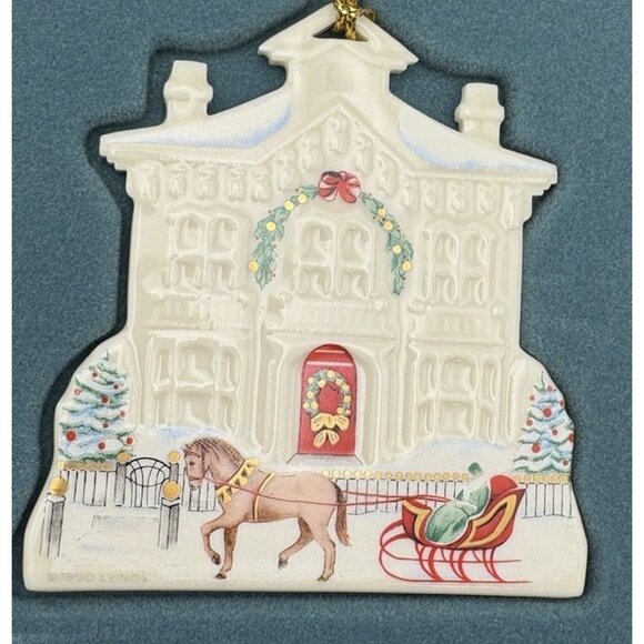 Lenox Victorian Home Collection Sheffield Manor Porcelain Ornament w Box Retired - Picture 4 of 4